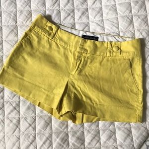 Banana Republic. Size 2 shorts. Yellow.